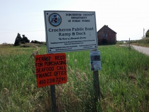 Crocheron Boat Ramp sign