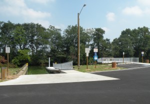 Accessible boat ramp and fishing pier