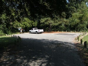 Parking lot for water access