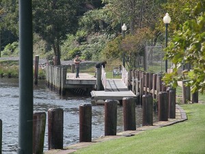 Fishing pier and floating dock